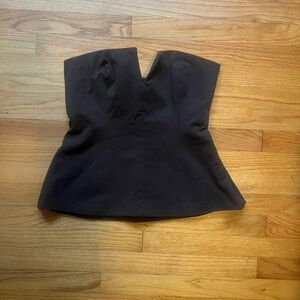 Elegant Black Strapless Top
